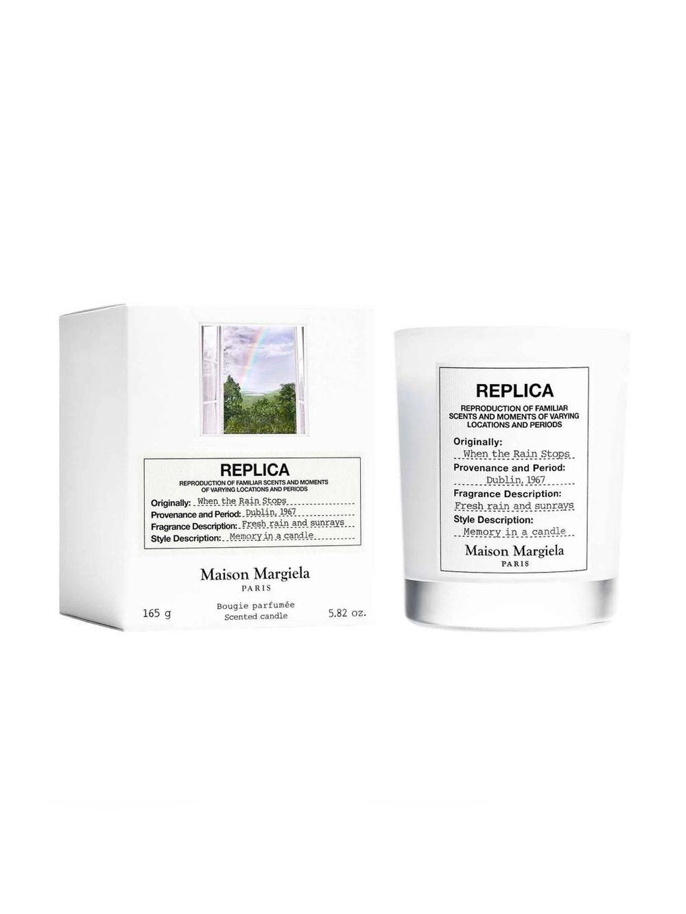 Maison Martin Margiela Replica Candle in White Glass